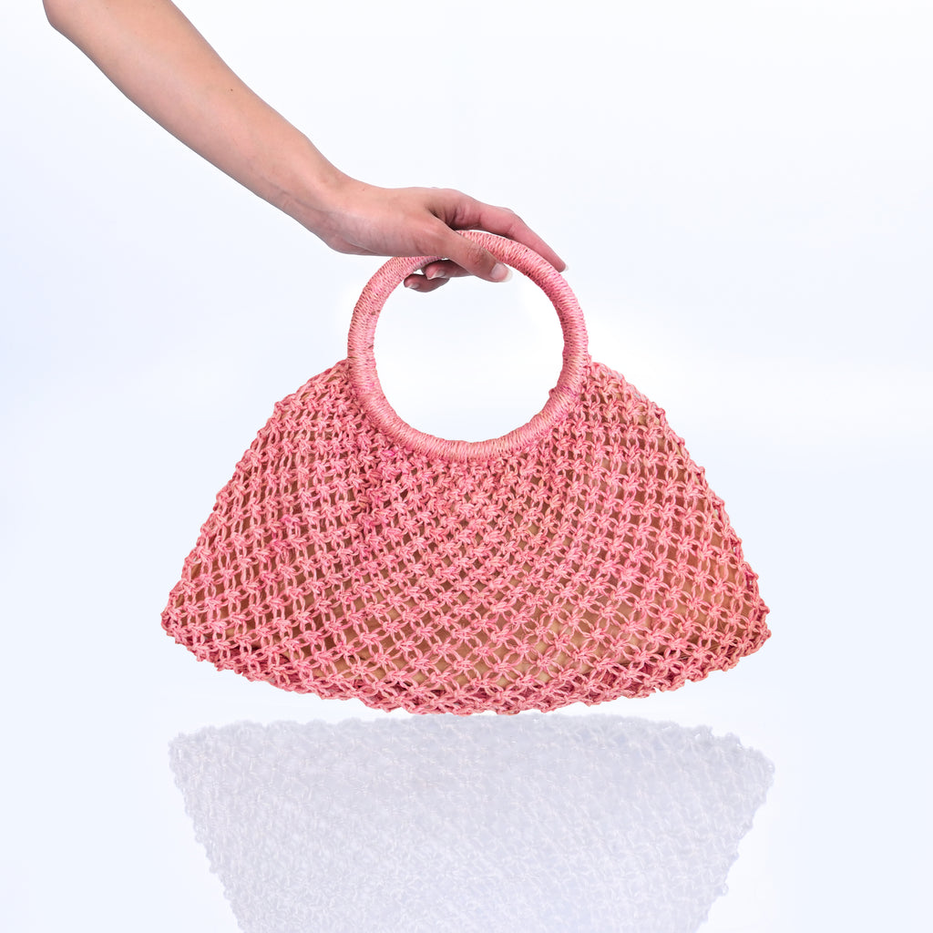 Bighani core collection mini tote in barbie shell Australian label
